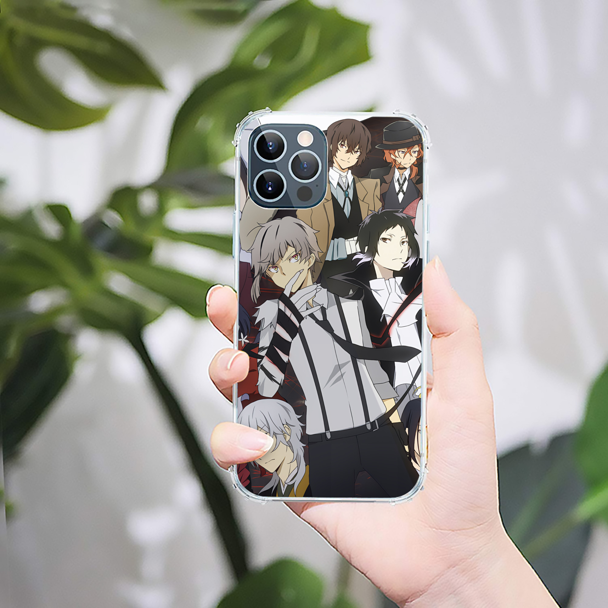 （画像用） 文豪ストレイドッグス Bungo Stray Dogs 【iPhone 12シリーズ対応】透明スマホケース（クリアソフトケース）